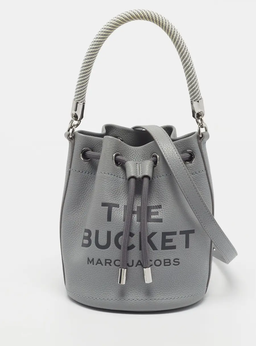 Marc Jacobs The Bucket Grey Leather Bag
