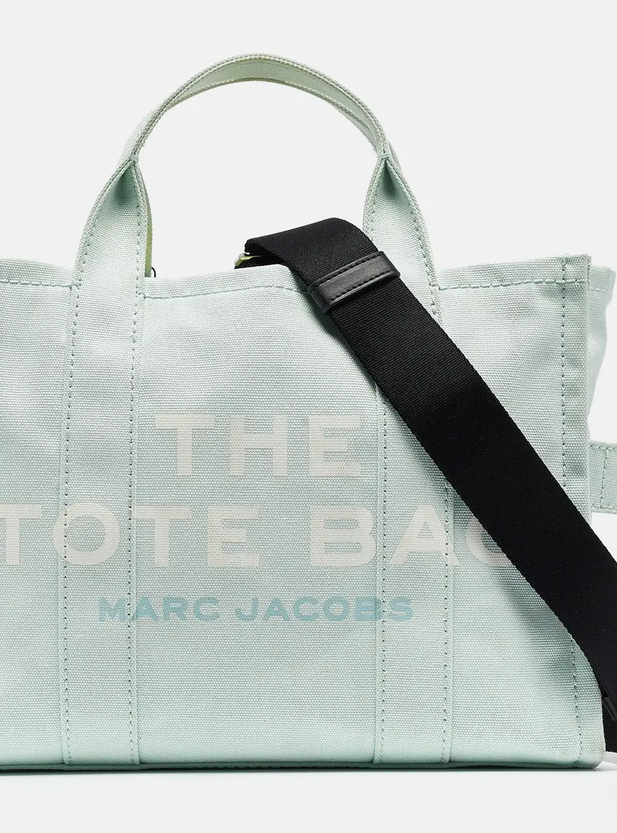 Marc Jacobs Mint Green/Black Canvas Medium The Tote Bag