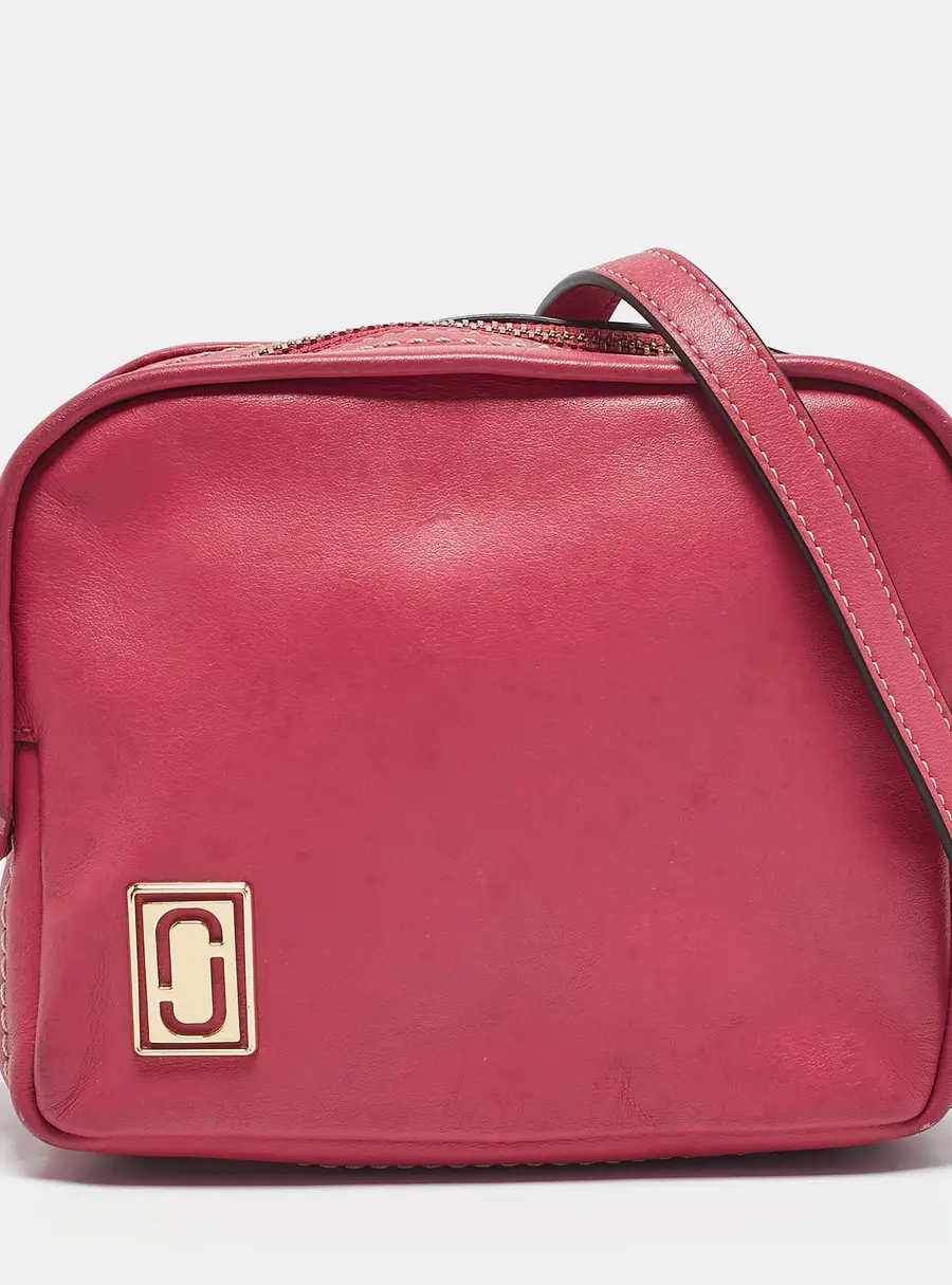 Marc Jacobs Pink Leather The Mini Squeeze Crossbody Bag