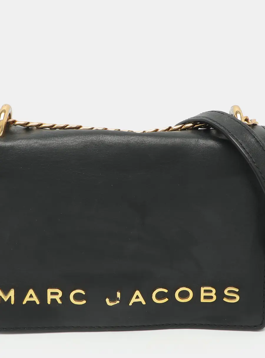 Marc Jacobs Double Take Black Leather Crossbody Bag