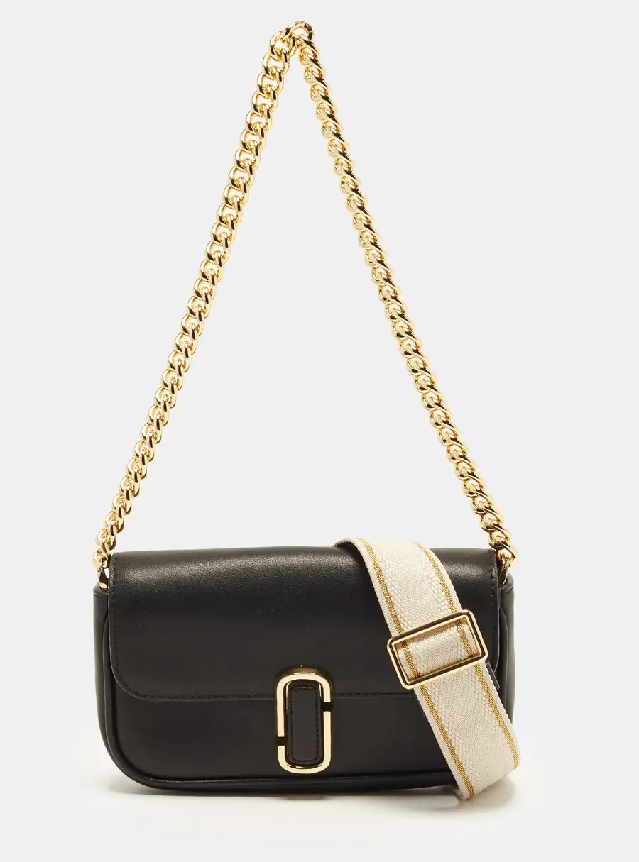 Marc Jacobs The J Mini Black Leather Shoulder Bag