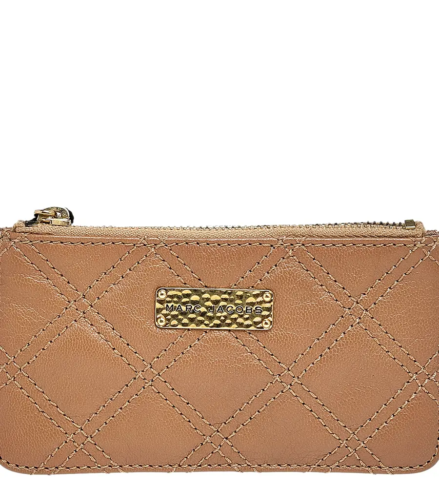 Marc Jacobs Beige Quilted Leather Wallet