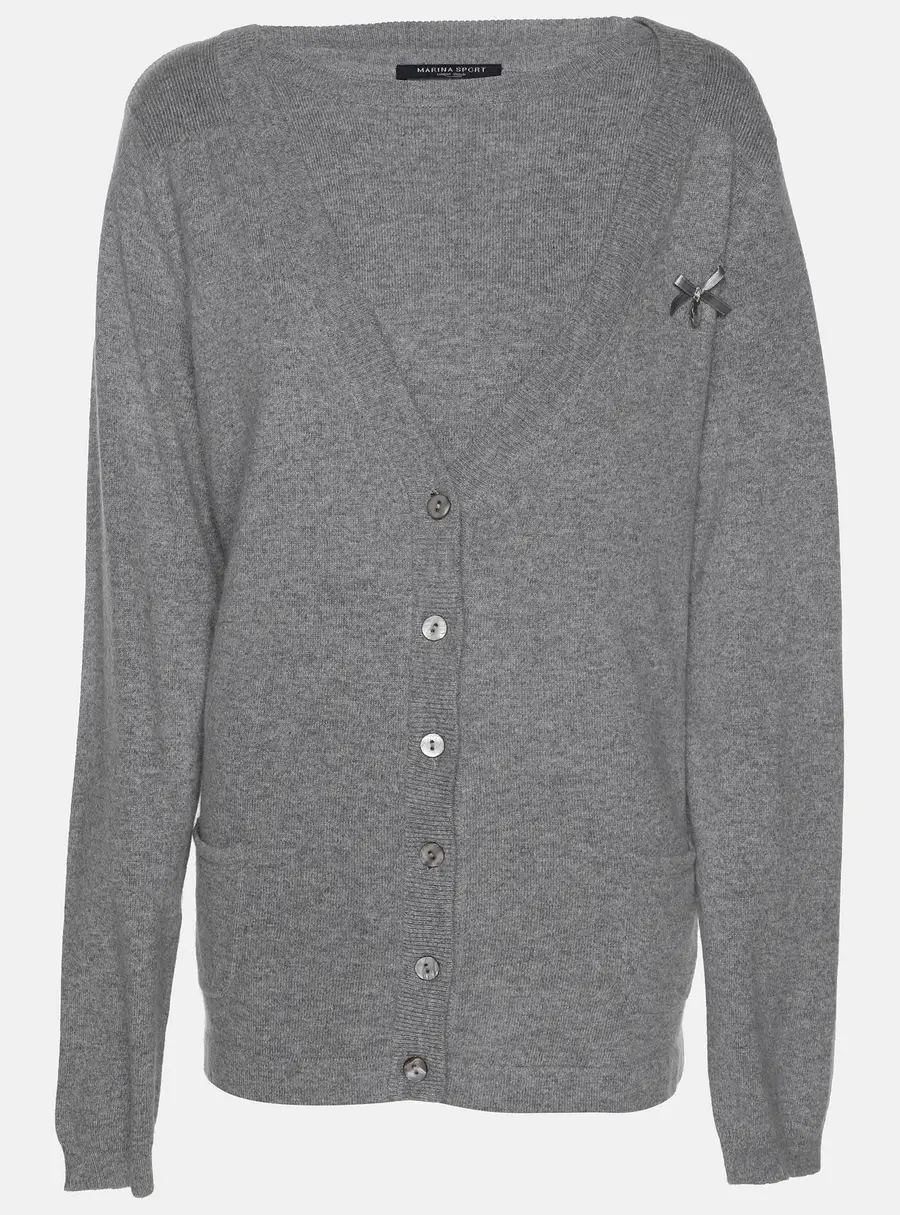Marina Sport by Marina Rinaldi Grey Jersey Shrug and Shirt Set L