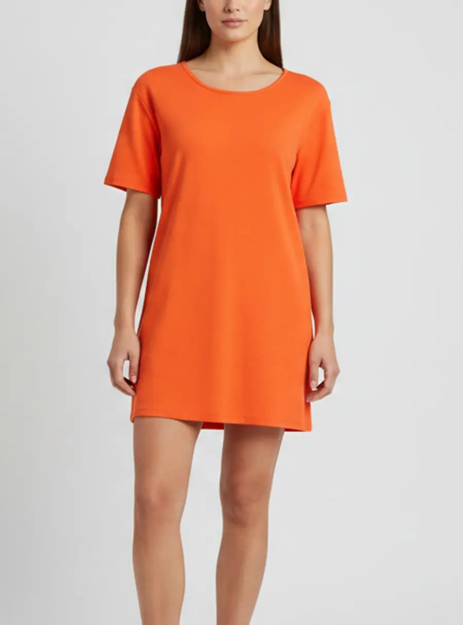 Marina Sport by Marina Rinaldi Orange Jersey Top L