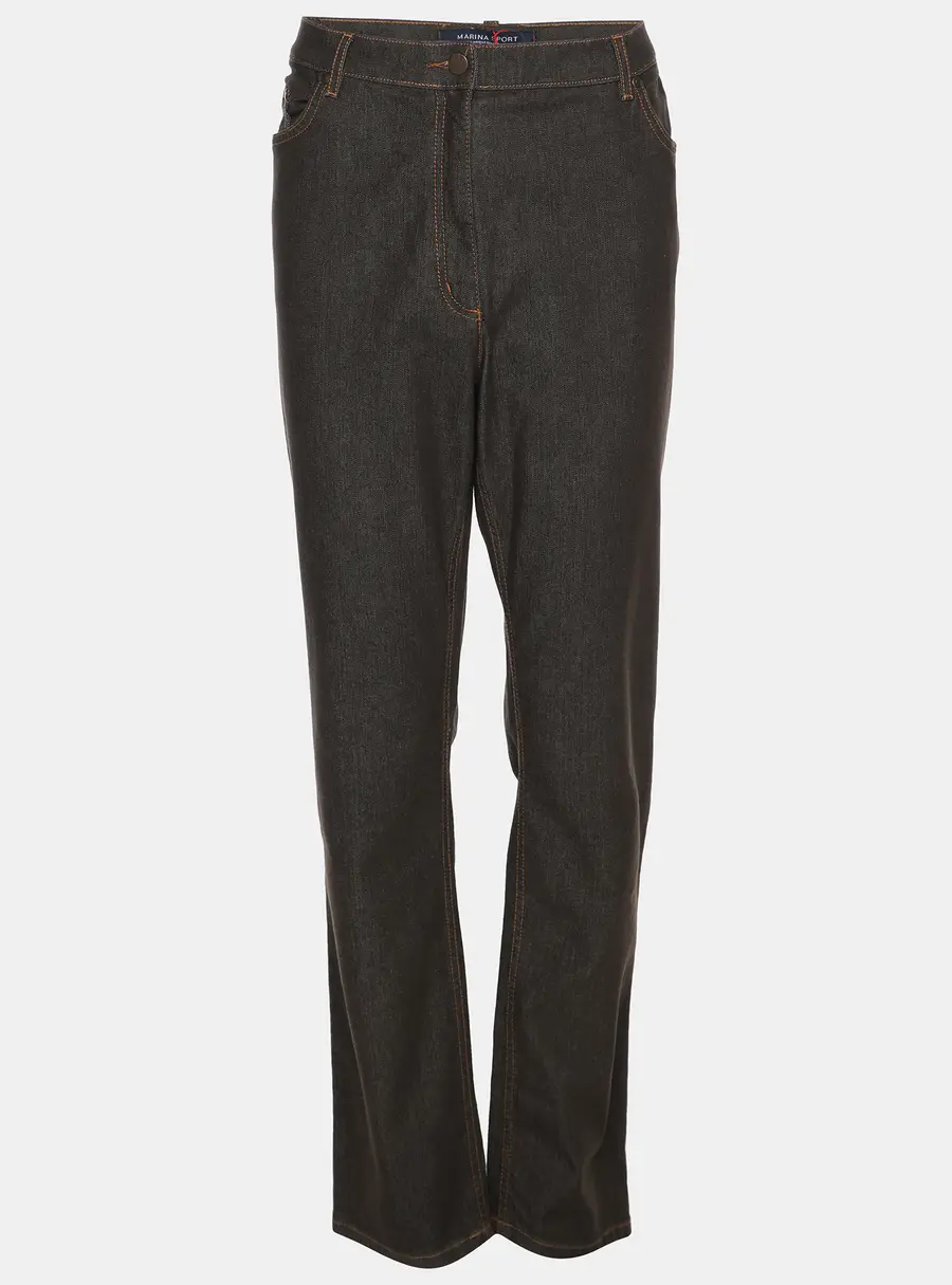 Marina Sport by Marina Rinaldi Brown Denim Jeans L