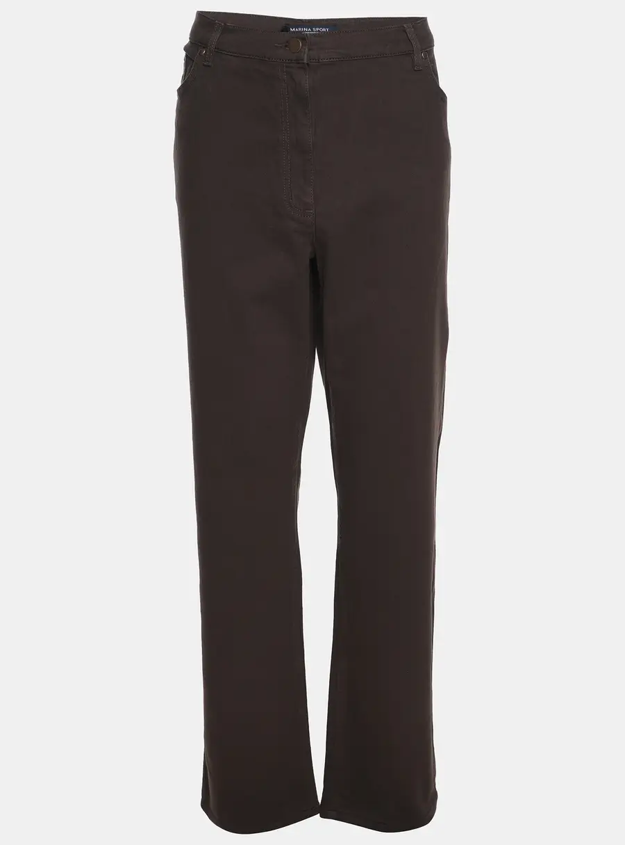 Marina Sport by Marina Rinaldi Brown Denim Jeans L