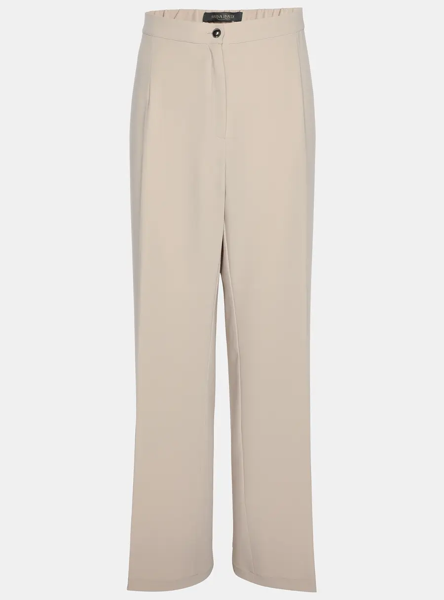 Marina Rinaldi Beige Jersey Trousers L