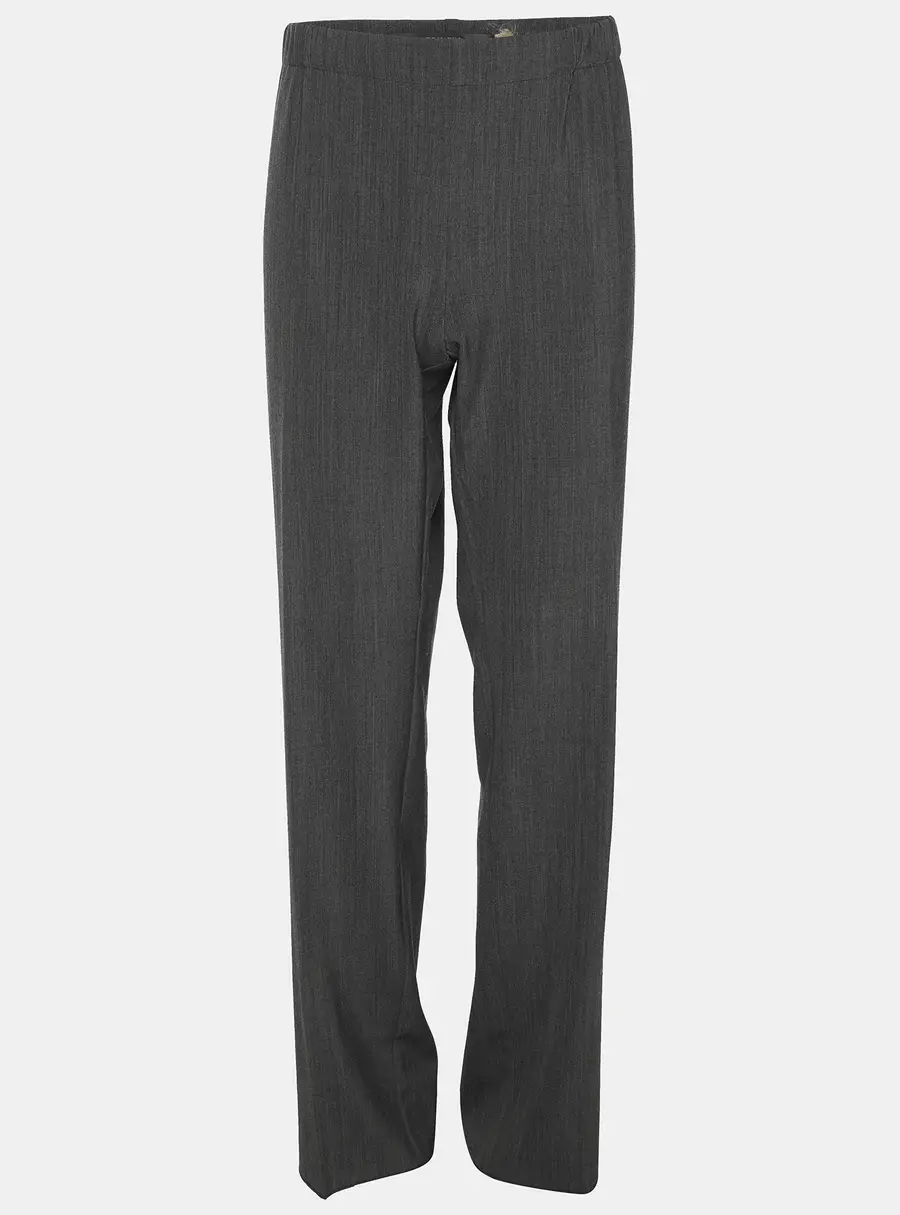 Marina Rinaldi Dark Grey Wool Blend Trousers L