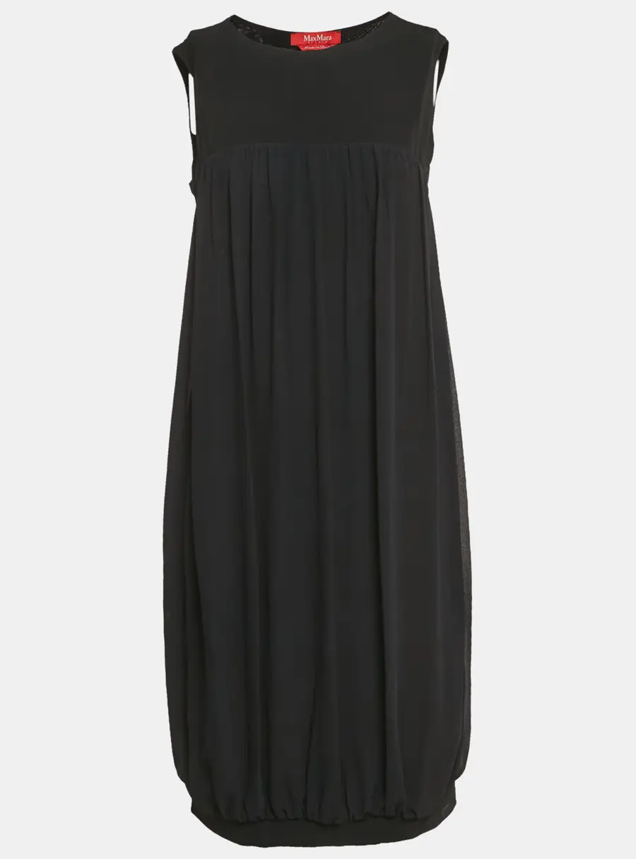 Max Mara Studio Navy Blue Crepe Short Dress M