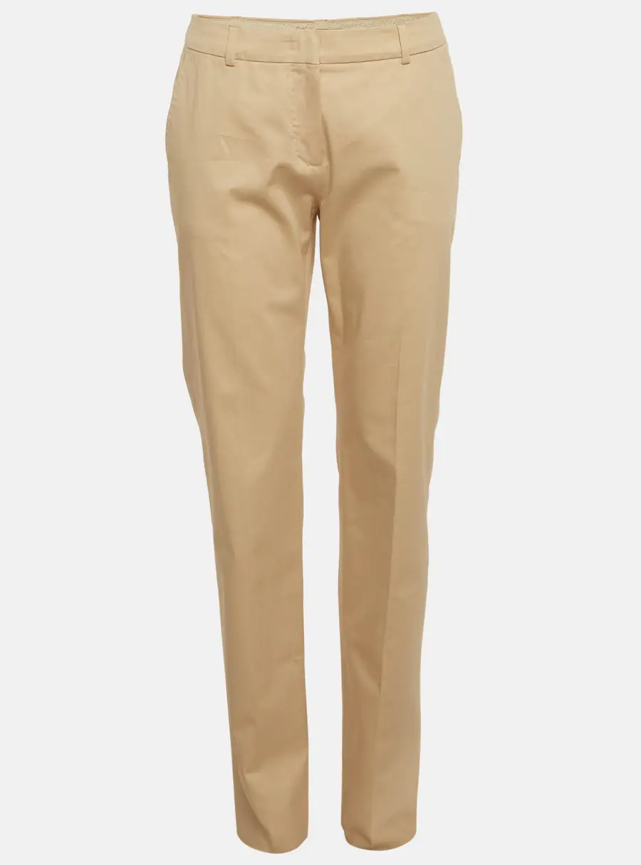 Max Mara Studio Beige Cotton Chino Pants M