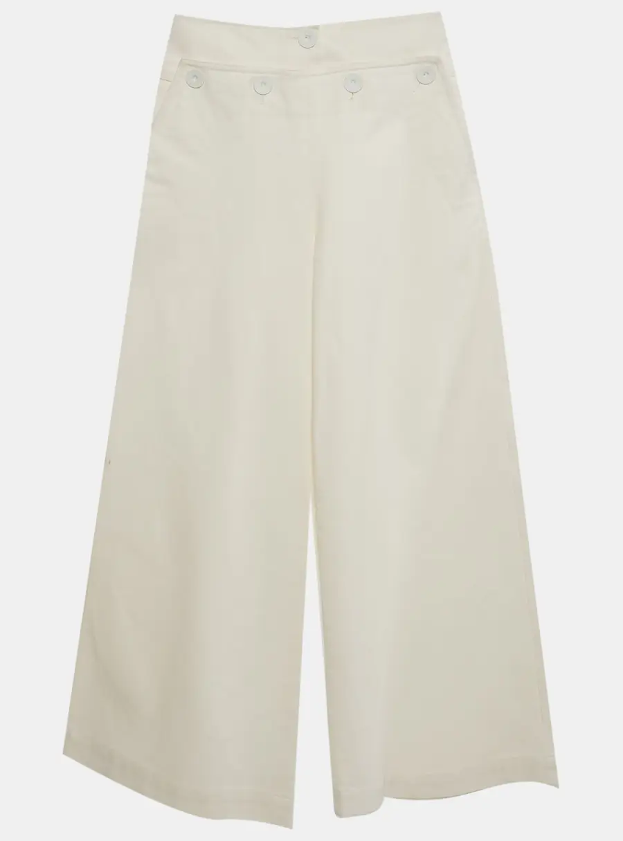 Max Mara Sfilata Off White Denim Flared Jeans XS/Waist 25"