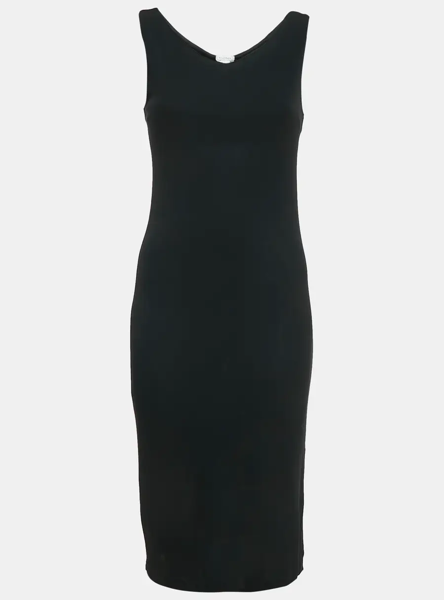 Max Mara Black Jersey Sleeveless Short Dress M