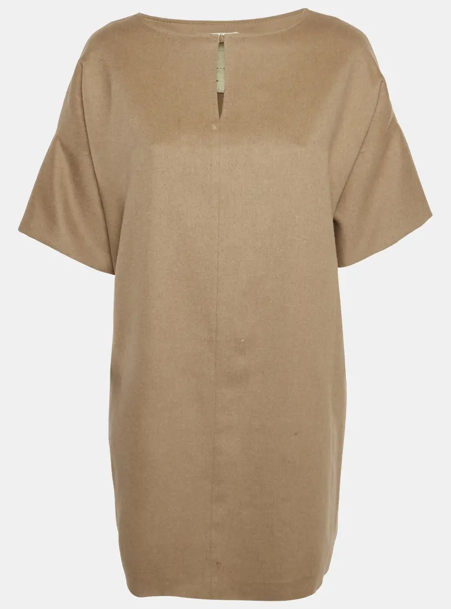 Max Mara Brown Camel Hair Mini Dress M