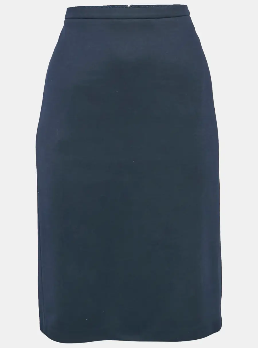 Max Mara Navy Blue Knit Pencil Skirt M