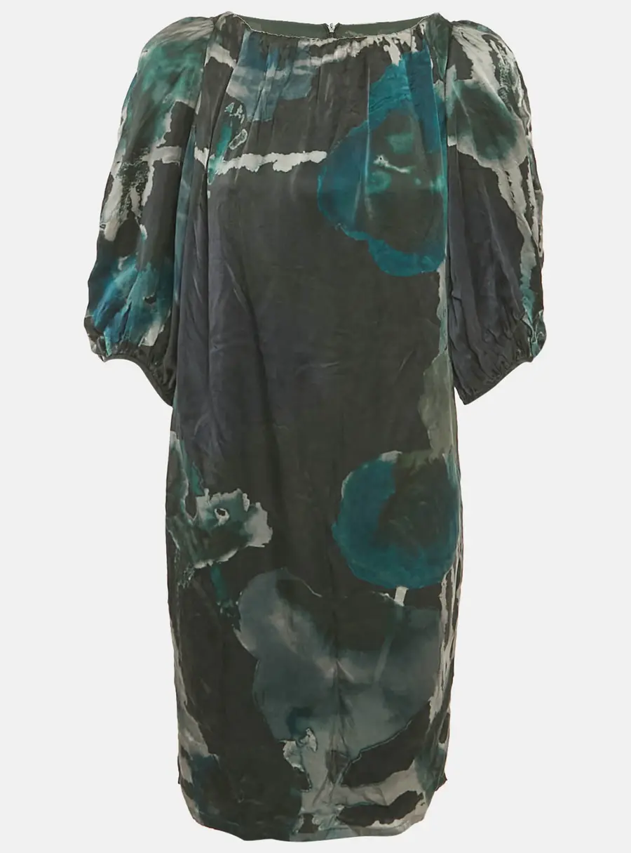 Max Mara Multicolor Printed Silk Shift Dress S