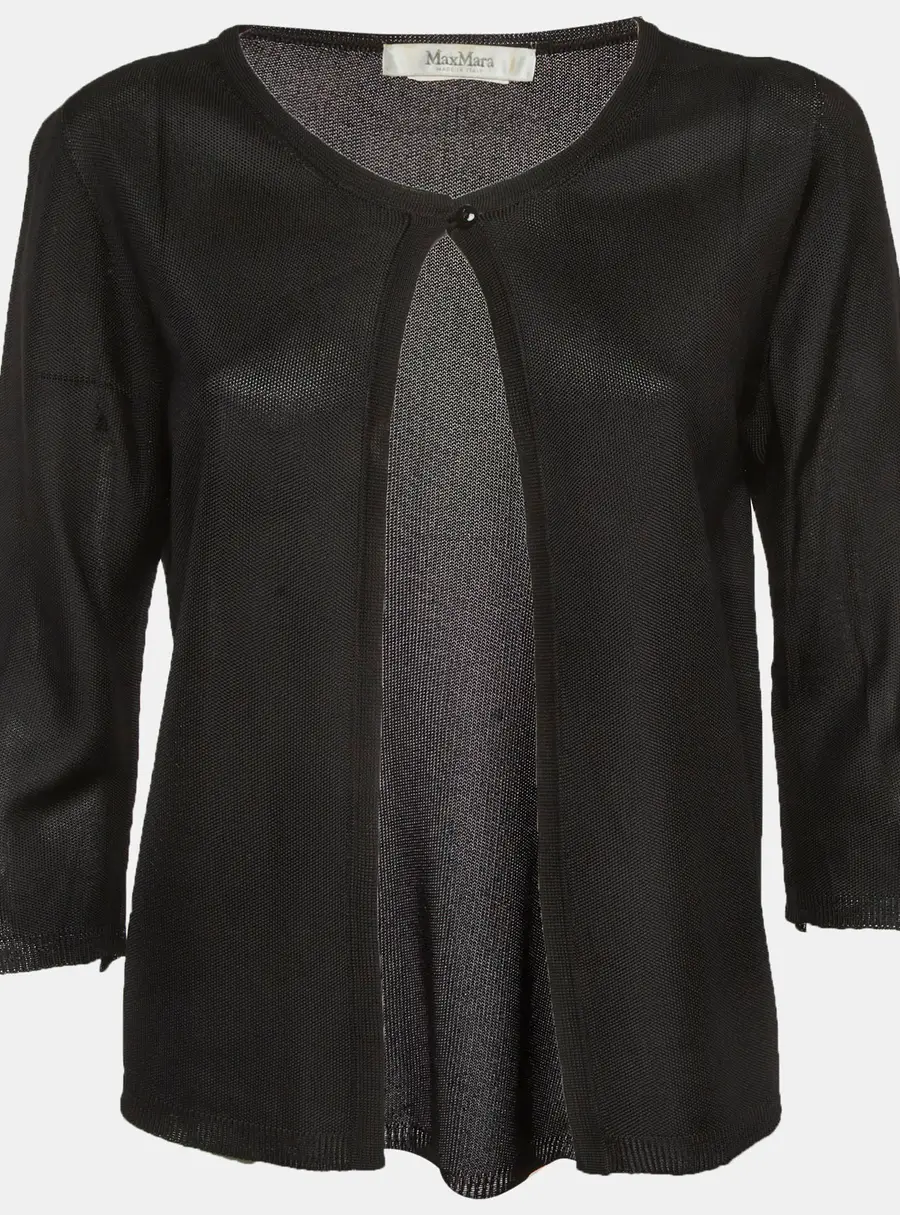 Max Mara Black Knit Cardigan M