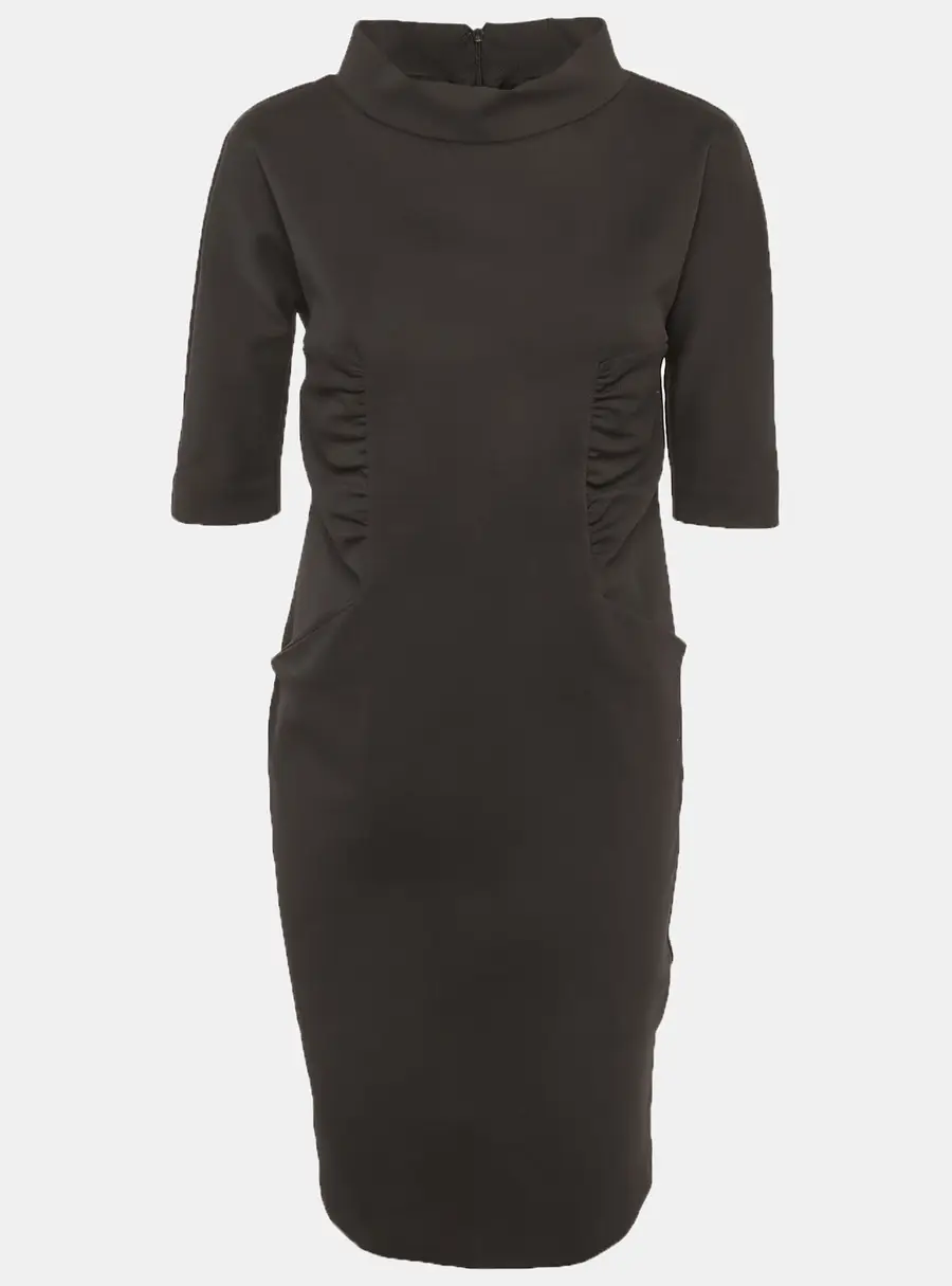 Max Mara Black Gabardine Short Dress M