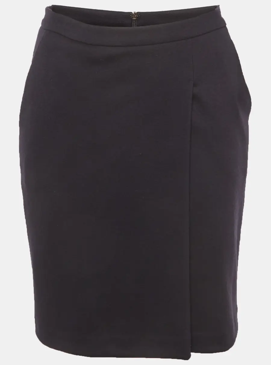 Max Mara Navy Blue Wool Pencil Skirt S