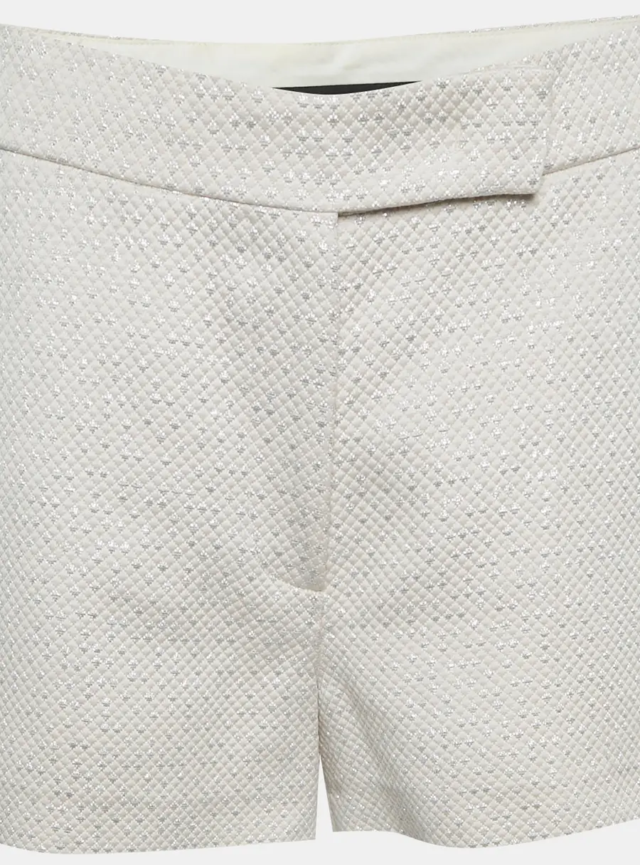 Max Mara Light Beige Tweed Regular Shorts S