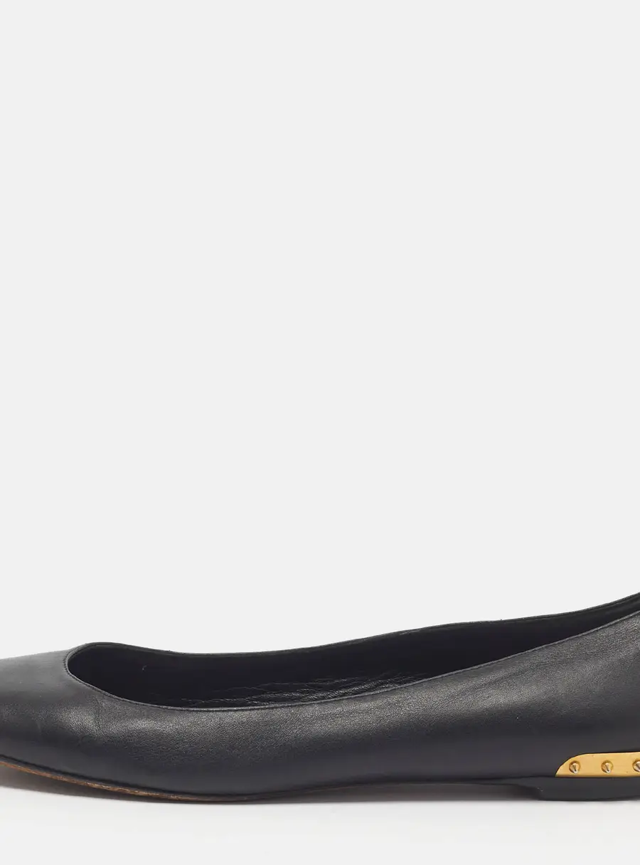 McQ by Alexander McQueen Size 40 Black Leather Ballet Flats