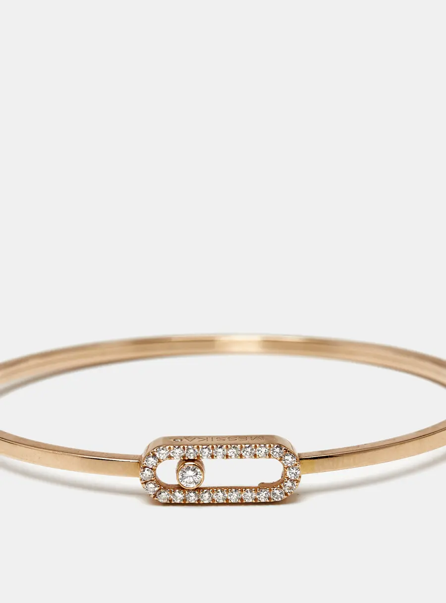 Messika Move Uno Diamond 18k Rose Gold Bracelet
