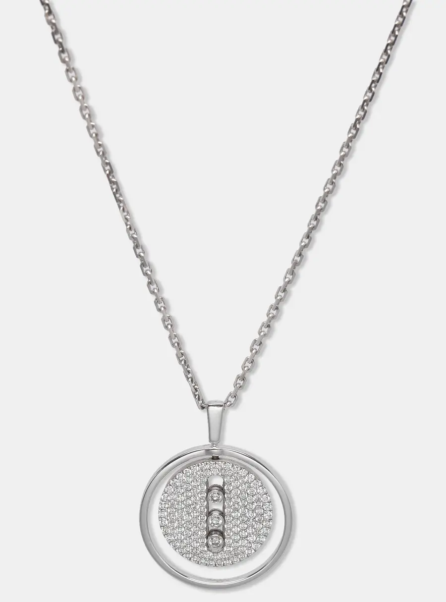 Messika Lucky Move Diamond 18k White Gold Necklace