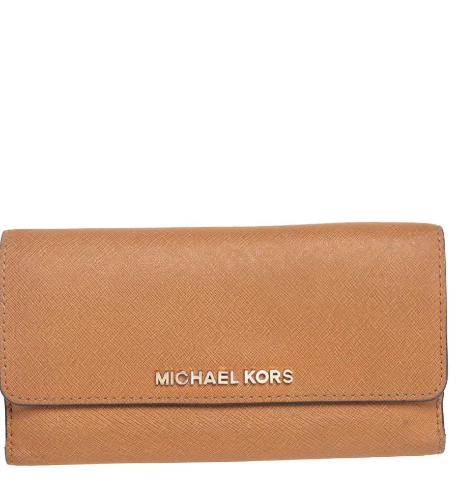 Michael Kors Tan Leather Continental Wallet