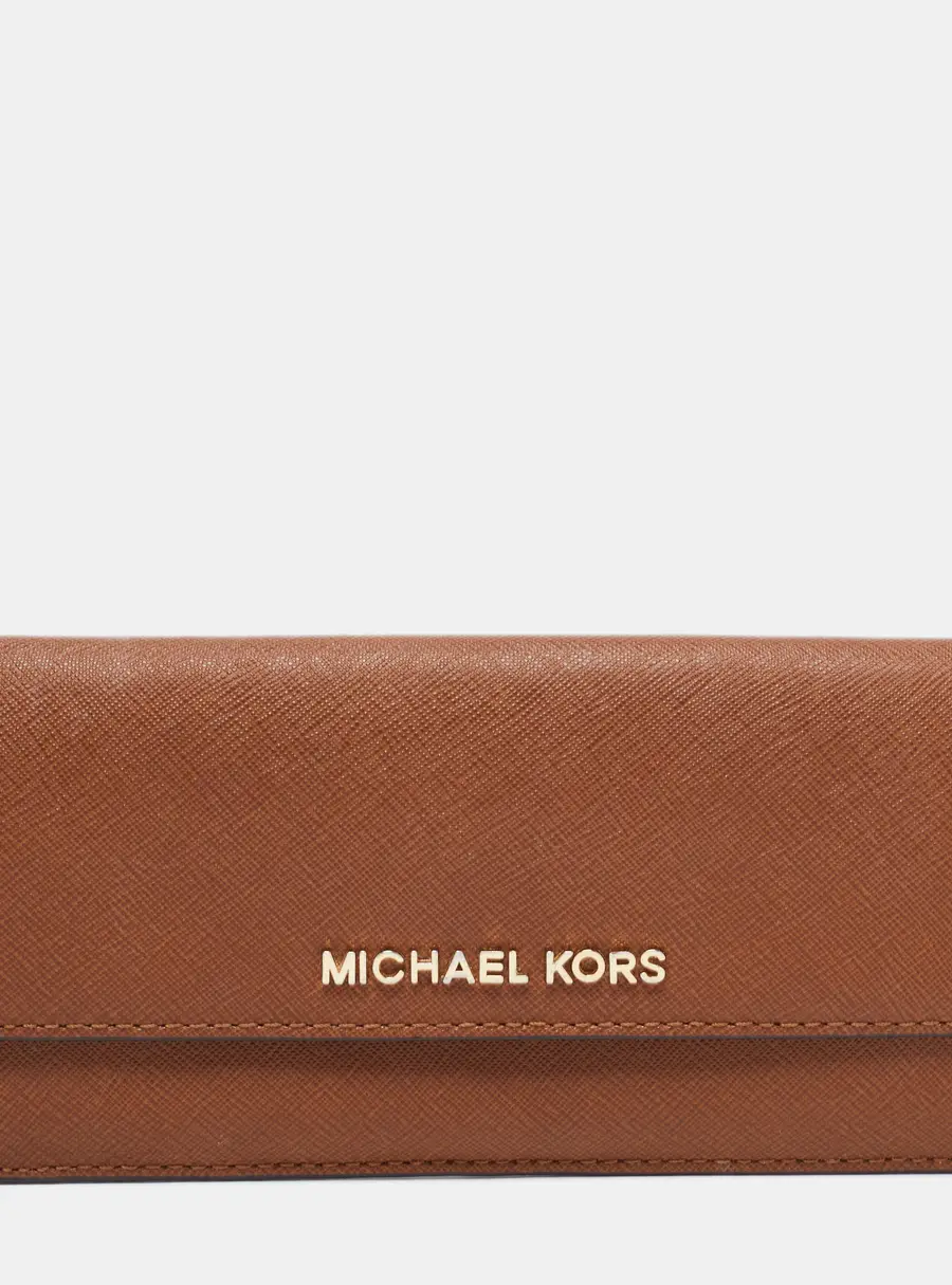 Michael Kors Brown Leather and Leather Wallets