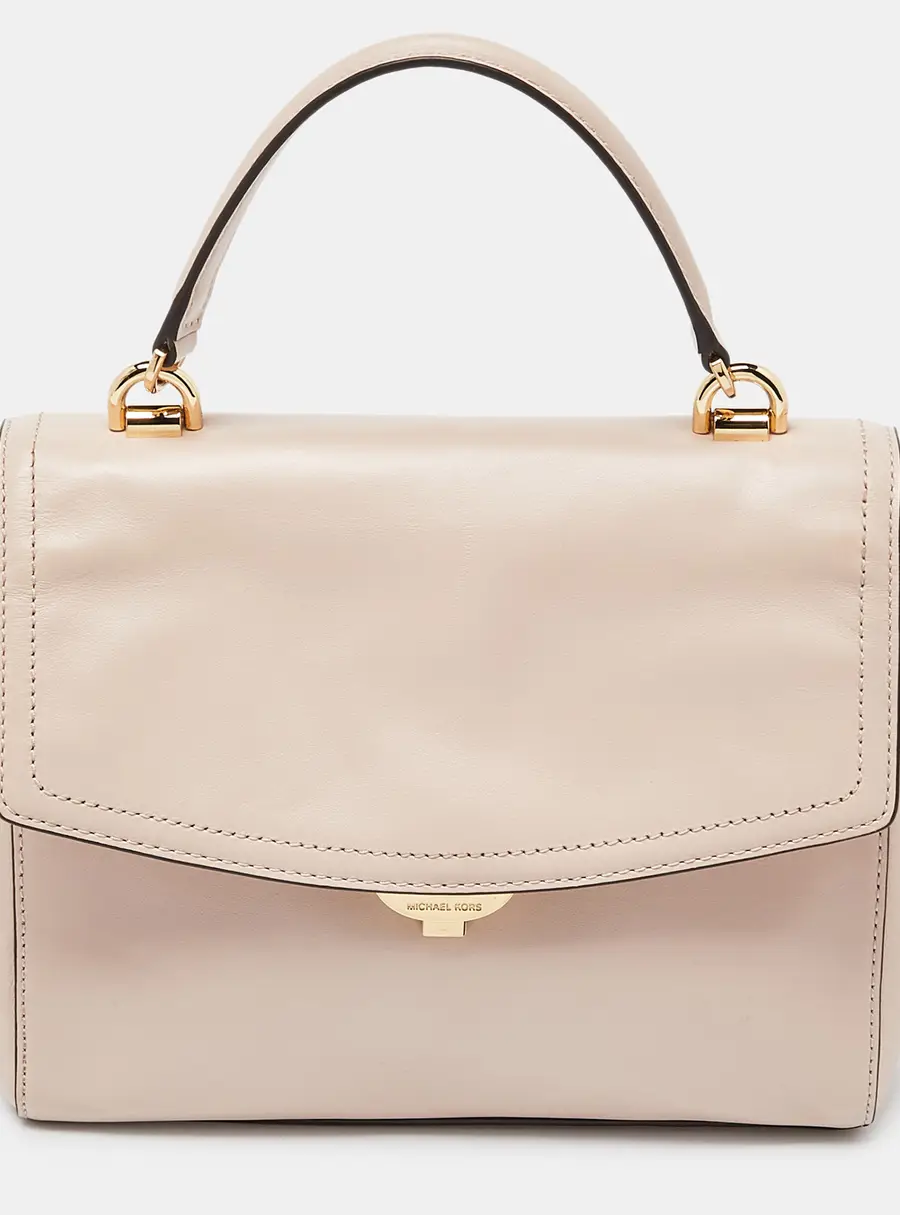 Michael Kors Pink Leather Small Ava Top Handle Bag