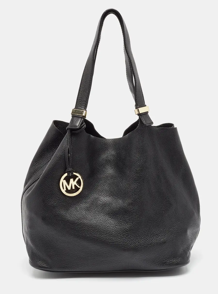 Michael Kors Black Soft Leather Colgate Tote