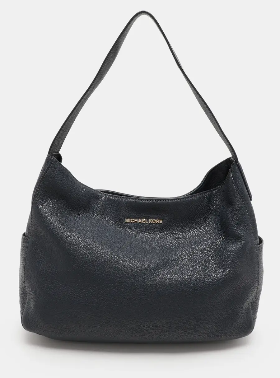 Michael Kors Navy Blue Leather Ashbury Hobo