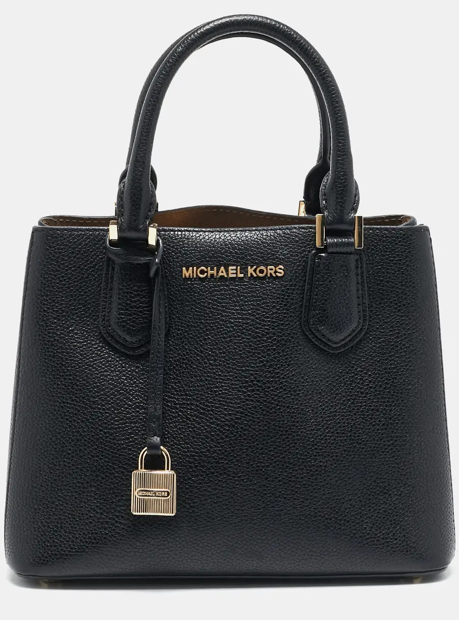 Michael Kors Camille Black Leather Tote Bag