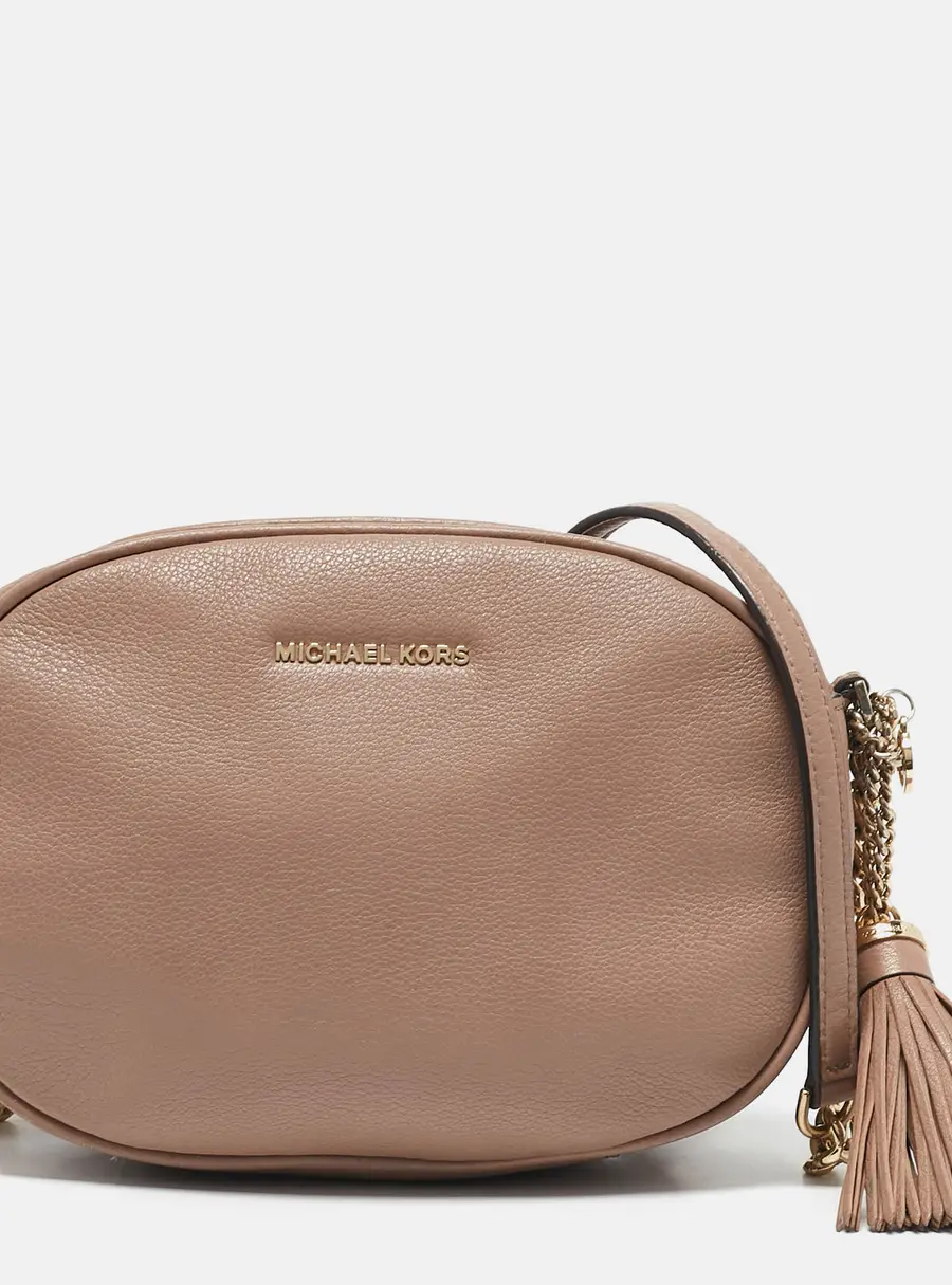 Michael Kors Old Rose Leather Ginny Crossbody Bag