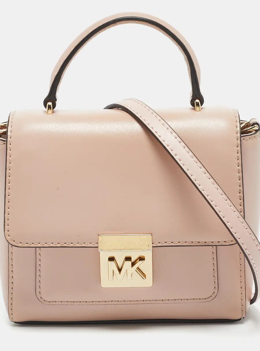 Michael Kors Mindy Pink Leather Top Handle Bags