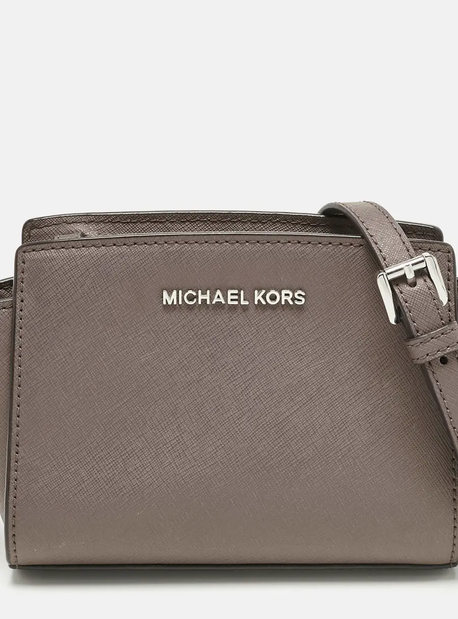 Michael Kors Selma XS Beige Leather Crossbody Bags