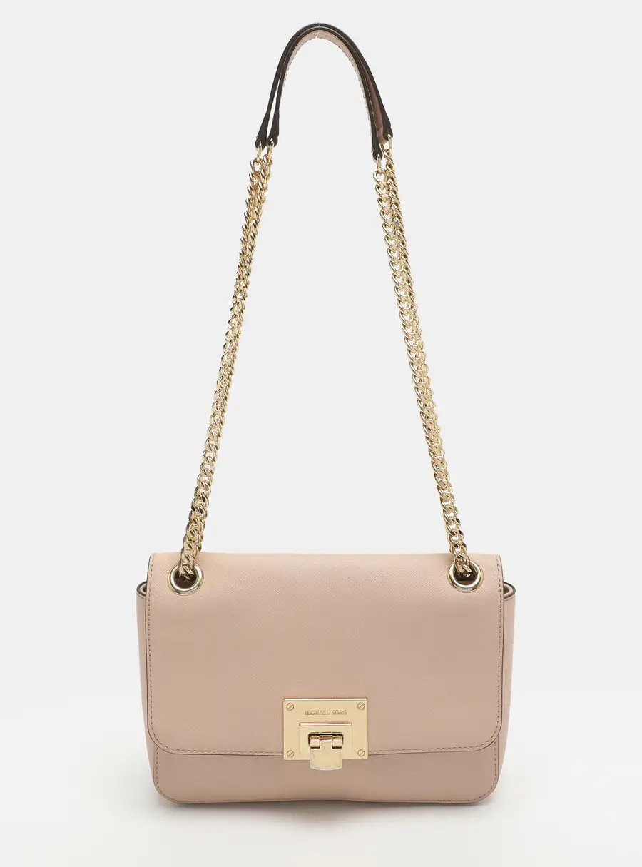 Michael Kors Tina Pink Leather Shoulder Bag