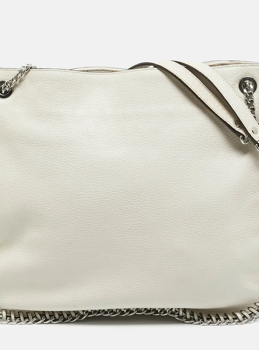 Michael Kors Chelsea Chain Off White Leather Hobo