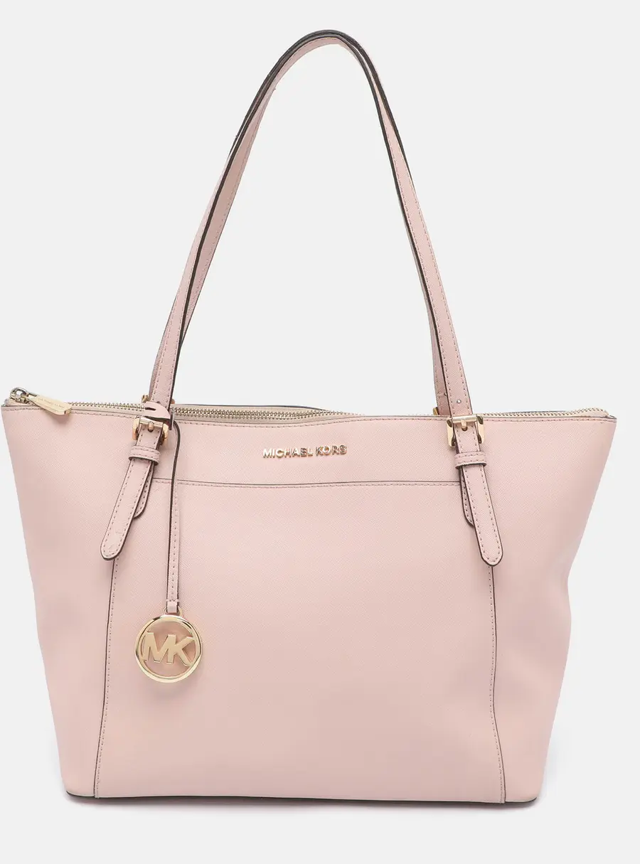 Michael Kors Caira Large Pink Leather Tote