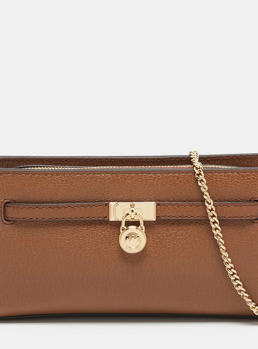 Michael Kors Moderne Extra Small Brown Leather Shoulder Bag