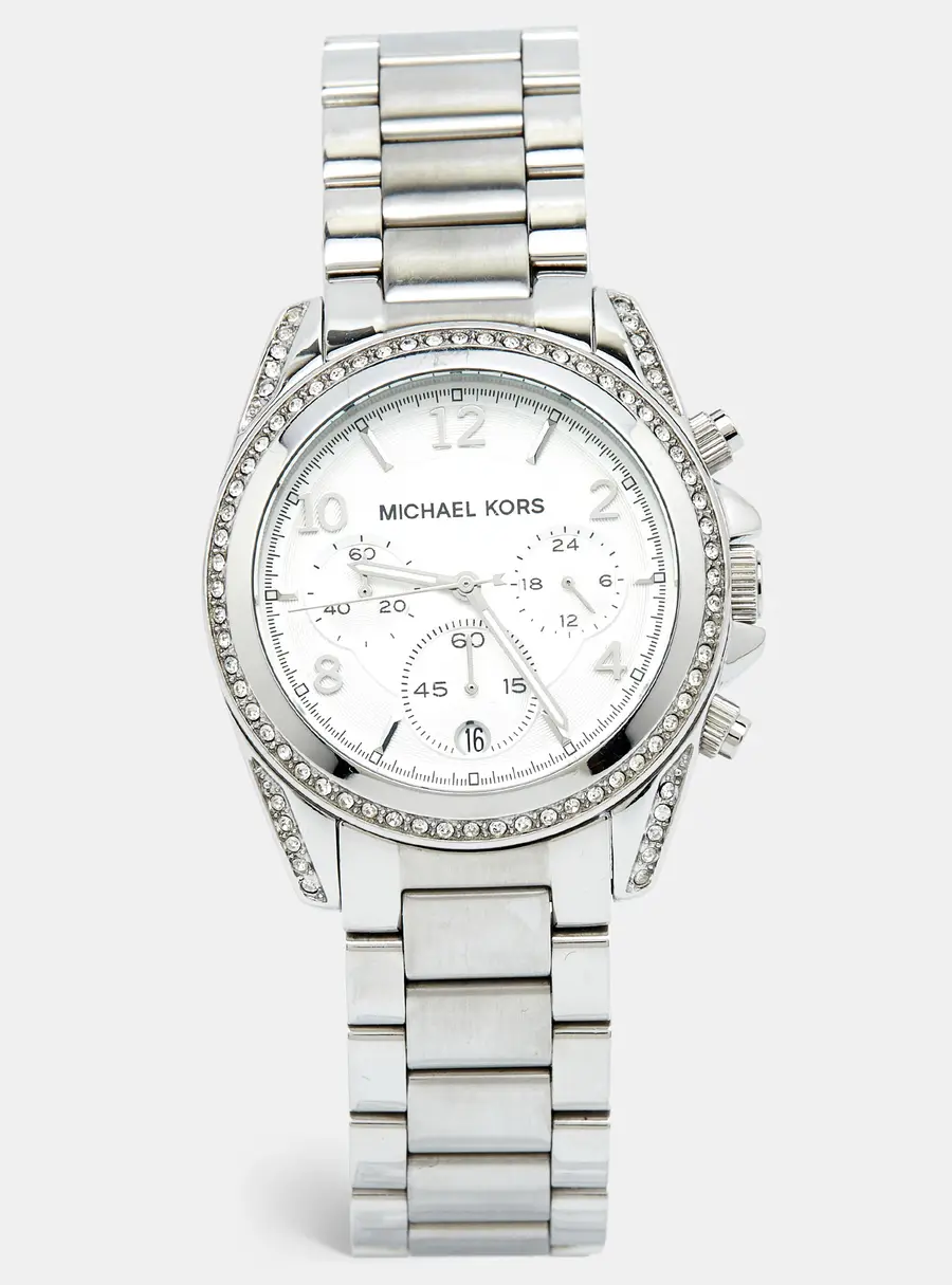 Michael Kors Blair MK5165 Silver Dial Stainless Steel Crystal Women's Wristwatch 39 mm