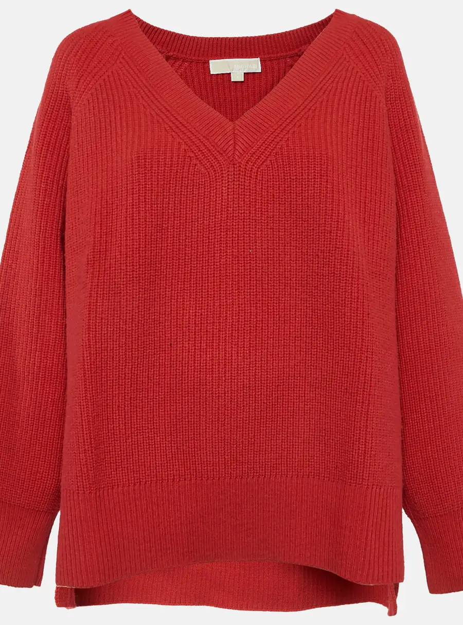 MICHAEL Michael Kors Red Rib Knit Jumper XL