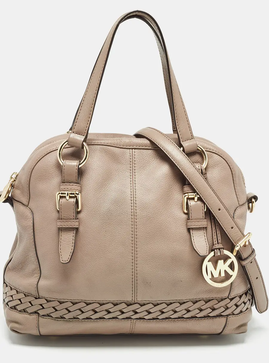 MICHAEL Michael Kors Beige Leather Gladstone Satchel
