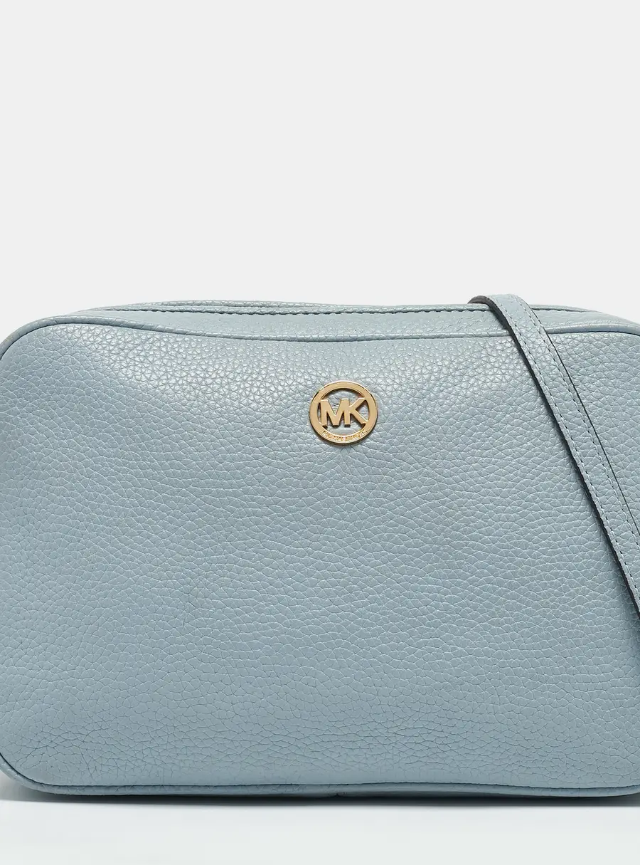 MICHAEL Michael Kors Pale Blue Leather Camera Shoulder Bag