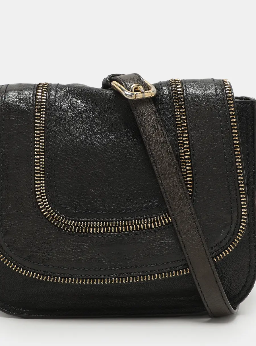 MICHAEL Michael Kors Navy Blue Leather Mini Crossbody Bag