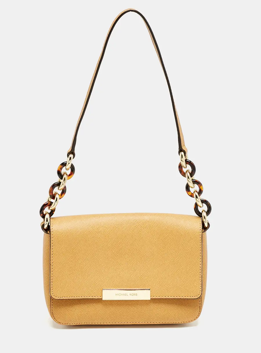 MICHAEL Michael Kors Tan Leather Jade Shoulder Bag
