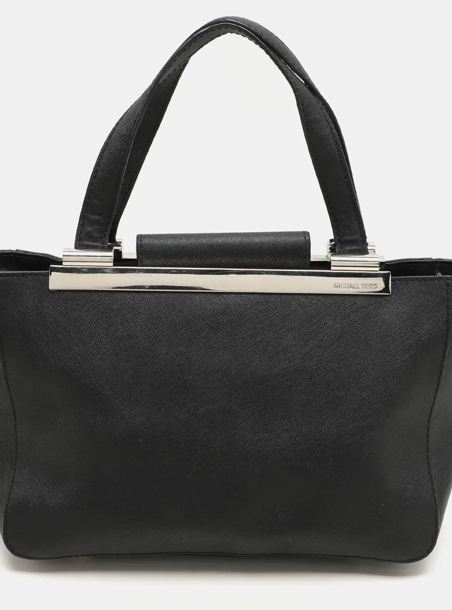 MICHAEL Michael Kors Black Leather Tote Bag