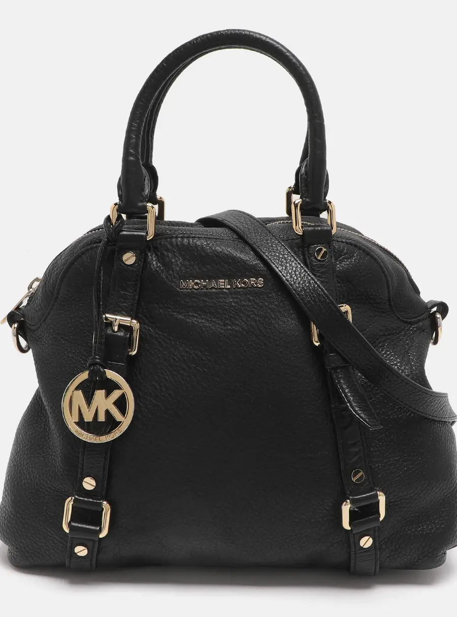 MICHAEL Michael Kors Bedford Black Leather Satchel