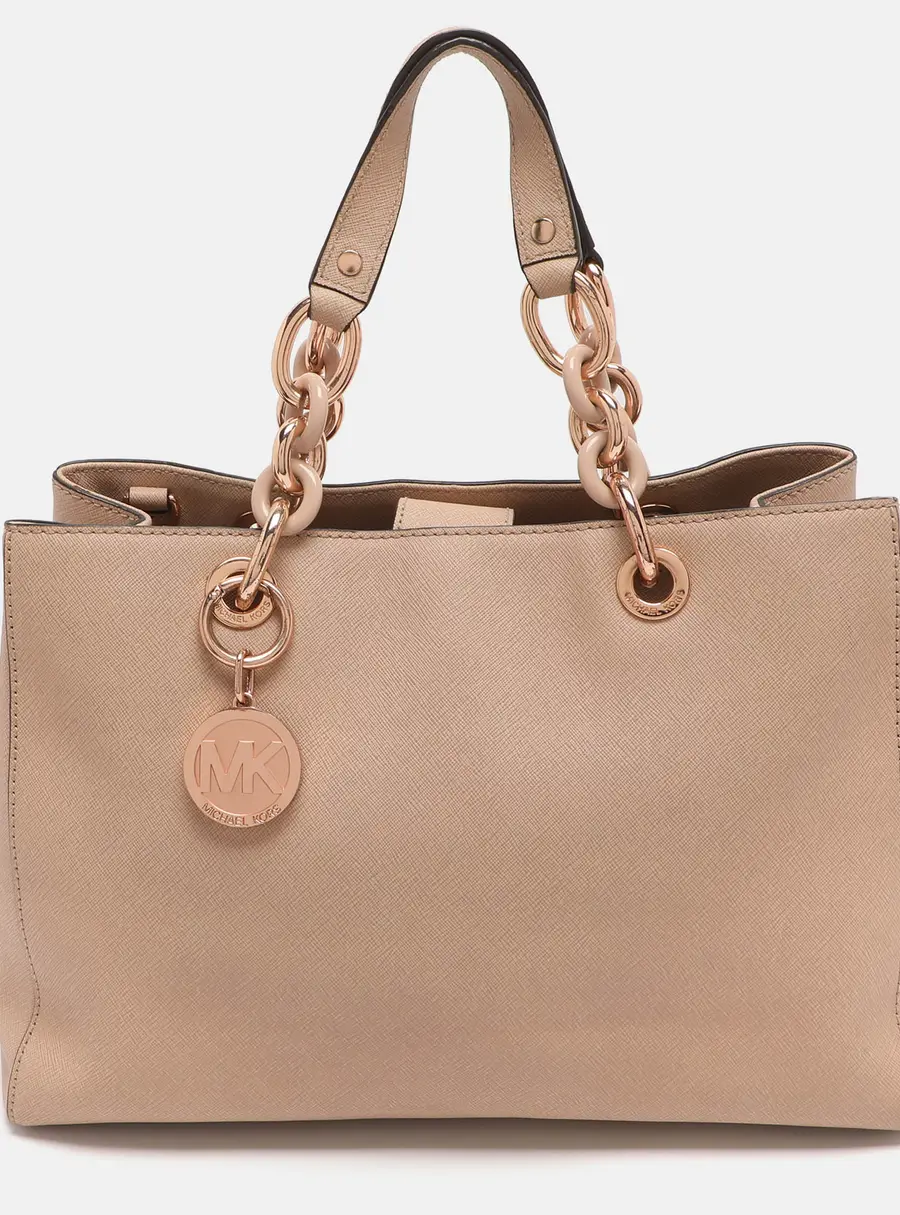 MICHAEL Michael Kors Cynthia Medium Pink Leather Satchel