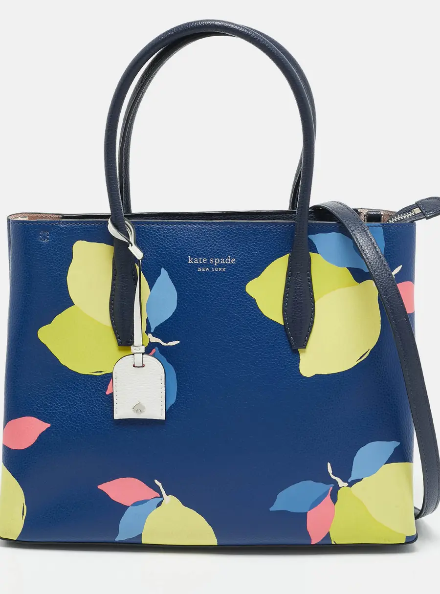 Kate Spade New York Eva Lemon Zest Multicolor Leather Top Zip Satchel