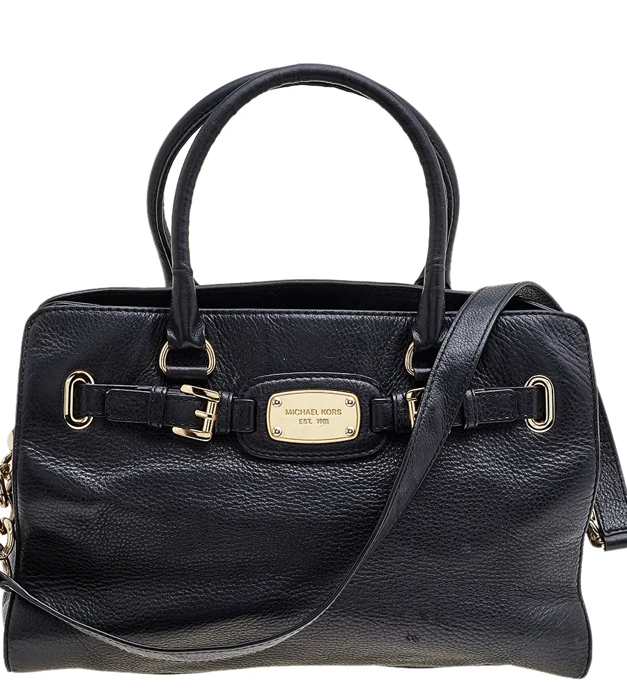 MICHAEL Michael Kors Black Leather Shoulder Bags